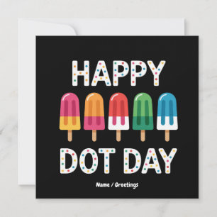Fijne Dot Day 2025 Jongens Meisjes Kleurrijke Stip Kaart