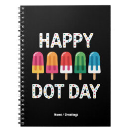 Fijne Dot Day 2025 Jongens Meisjes Kleurrijke Stip Notitieboek