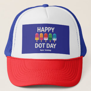 Fijne Dot Day 2025 Jongens Meisjes Kleurrijke Stip Trucker Pet
