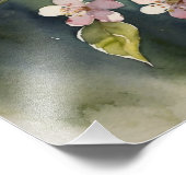 Fijne dromen: Cherry Blossom Waterverf Foto Afdruk (Hoek)
