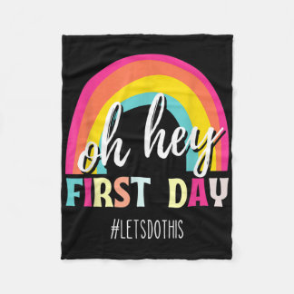 Fijne eerste dag Laten we dit doen Welkom terug op Fleece Deken