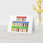 Fijne eerste dag op de kleuterschool Cartoon Kaart (Gele Bloem)