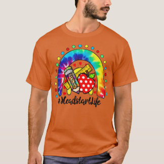 Fijne eerste dag schoolhoofdloopleven Tie Dye R T-shirt