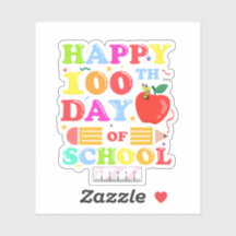 Fijne eerste dag Sticker op school