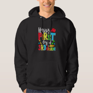 Fijne eerste dag van de 3e klas Schattig terug naa Hoodie