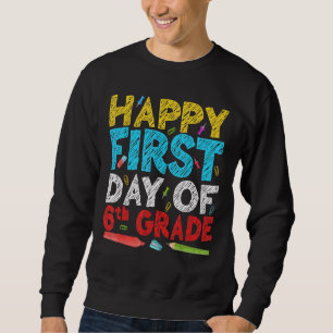 Fijne eerste dag van de 6e graad lerarenstudent te trui