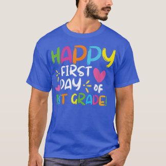 Fijne eerste dag van de eerste graad leraar terug t-shirt