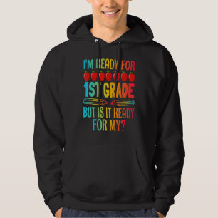 Fijne eerste dag van de eerste klas lerarenstudie hoodie