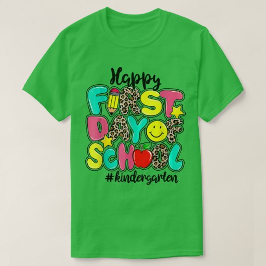Fijne eerste dag van de kinderarts terug naar SC T-shirt (Design voorkant)