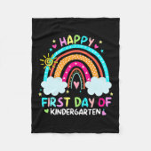 Fijne eerste dag van de kinderopvang naar school fleece deken (Voorkant)