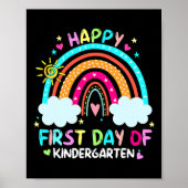 Fijne eerste dag van de kinderopvang naar school poster (Voorkant)