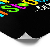 Fijne eerste dag van de leerkracht terug naar scho poster (Hoek)