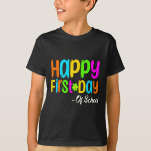 Fijne eerste dag van de leerkracht terug naar scho t-shirt