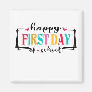 Fijne eerste dag van de leerling van de school Ter Magneet