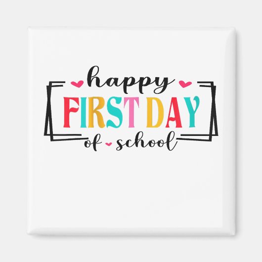 Fijne eerste dag van de leerling van de school Ter Magneet (Voorkant)