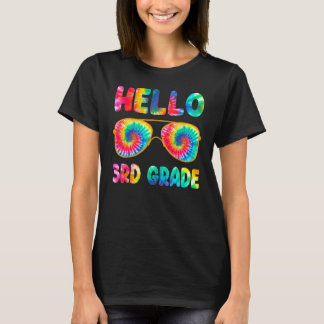 Fijne eerste dag van de school Hallo Derde graad S T-shirt