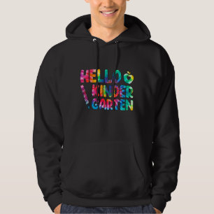 Fijne eerste dag van de school Hallo Kindergarten Hoodie