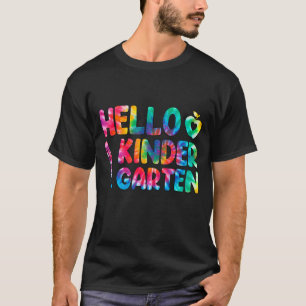 Fijne eerste dag van de school Hallo Kindergarten  T-shirt