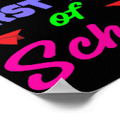 Fijne Eerste Dag van de School Poster (Hoek)