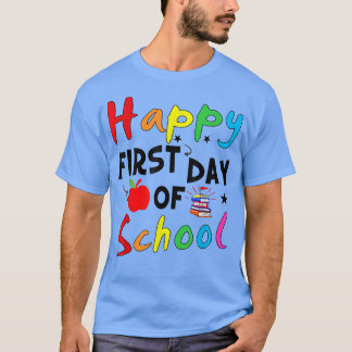Fijne eerste dag van de school terug naar school l t-shirt