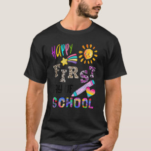 Fijne eerste dag van de schoolklank voor de leerli t-shirt