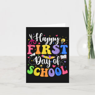 Fijne eerste dag van de schoolleraar Kinderen teru Kaart