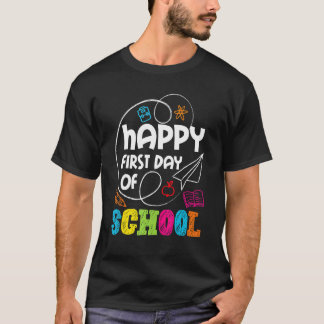Fijne eerste dag van de schoolleraar-leerling-Kind T-shirt