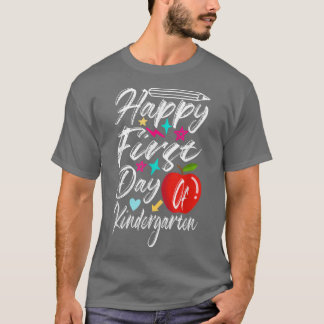 Fijne eerste dag van de schoolleraar schoolschool t-shirt