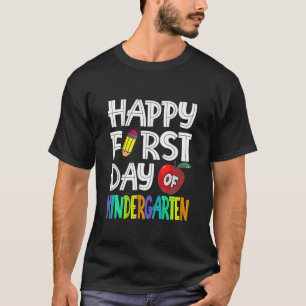 Fijne eerste dag van de schoolleraar schoolschool t-shirt
