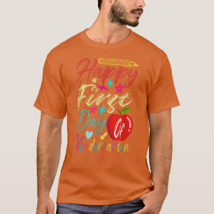 Fijne eerste dag van de schoolleraar schoolschool t-shirt