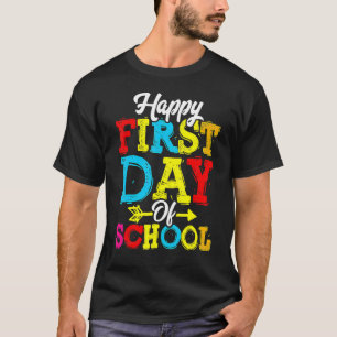 Fijne eerste dag van de schoolleraar Welkom terug T-shirt