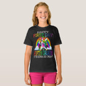 Fijne eerste dag van de vijfde klas t-shirt (Voorkant volledig)