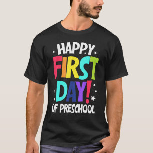 Fijne eerste dag van de voorschoolse Kinderen teru T-shirt