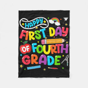 Fijne eerste dag van groep 6 terug naar school ler fleece deken