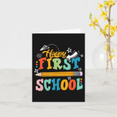 Fijne eerste dag van het Kind van de leerkracht-le Kaart (Gele Bloem)