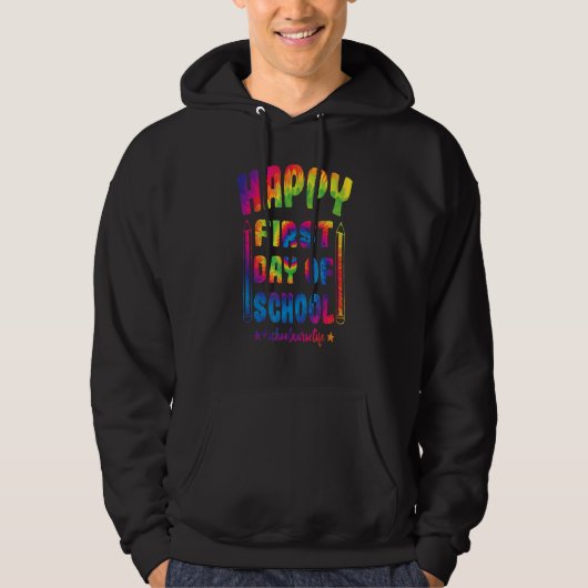 Fijne eerste dag van het schoolleven terug naar Sc Hoodie (Voorkant)