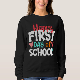 Fijne Eerste Dag Van School Welkom Terug Op School Trui