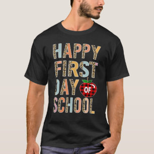 Fijne eerste dag van schoolloopleraarstudent t-shirt