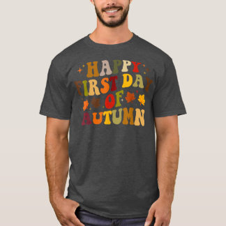 Fijne eerste herfst, verkuilde Herfst herfst T-shirt