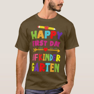 Fijne eerste kleuterdag voor kleuters T T-shirt