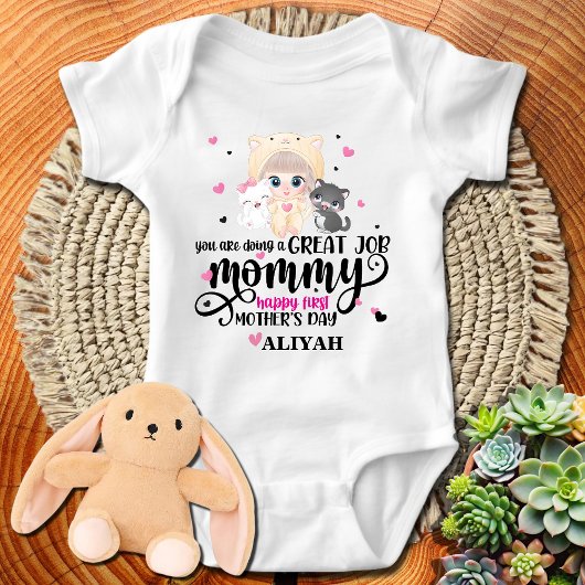 Fijne eerste Moederdag - Baby Meisje  Romper
