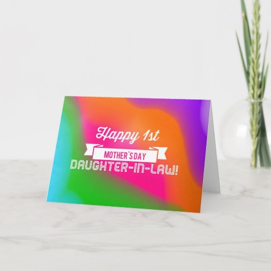 Fijne Eerste Moederdag schoondochter! Kaart (Voorkant)