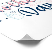 Fijne eerste Moederdag voor lieve nieuwe moeder Poster (Hoek)