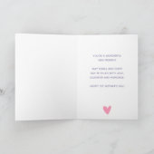 Fijne Eerste Moederdag voor mijn dochter! Kaart (Binnen)