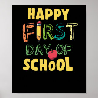 Fijne eerste schooldag poster