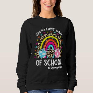 Fijne eerste schooldag Regenboog Appel Headstart  Trui