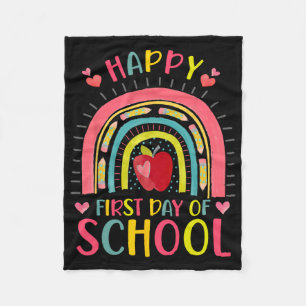 Fijne Eerste Schooldag Regenboog Leraar Byck Naar Fleece Deken