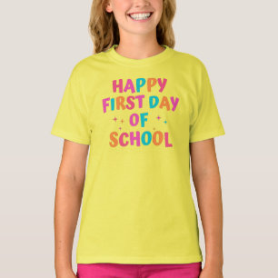 Fijne eerste schooldag t-shirt