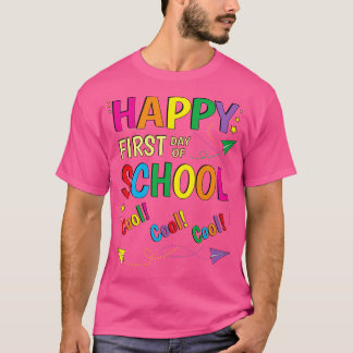 Fijne eerste schooldag t-shirt