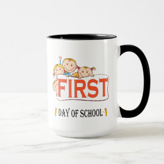 Fijne eerste schooldag Terug naar school baby Mok